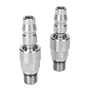Bộ 2 Đầu Nối Ống Khí Nén 1 4NPT Xoay 360 Độ Chuyên Dụng DIY