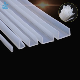 Dải Cao Su silicone Chữ U 1M Dán Viền Cửa Kính Nhà Tắm Chống Va Chạm