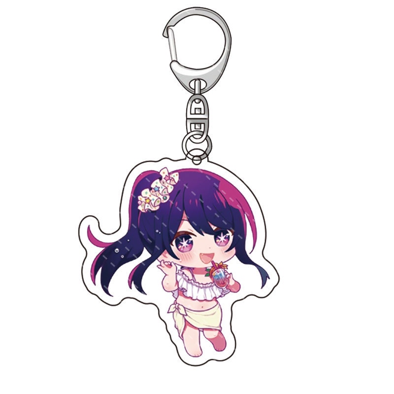 HK1 Oshi no Ko Móc Khóa Anime Móc Khóa Acrylic Dễ Thương Túi Mặt Dây Chuyền Hoạt Hình Ai Hoshino Ruby Aquamarine Quà Tặng Cho Trẻ Em Thu Thập