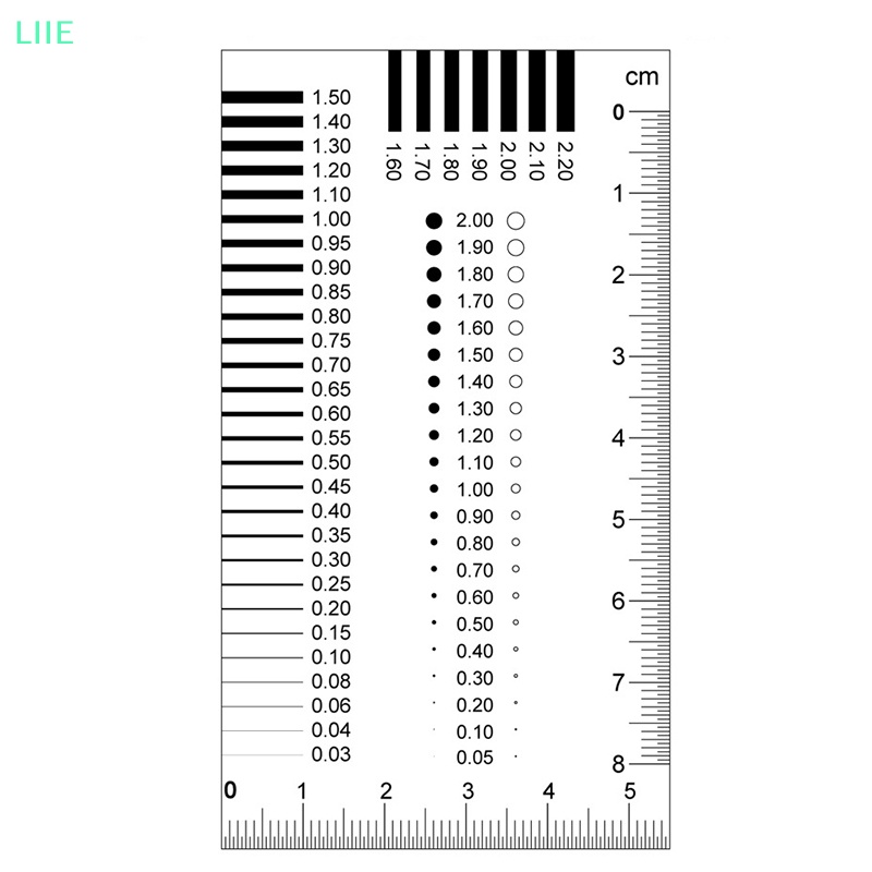 Li badge gauge stain card point gauge wire gauge film ruler stain ...