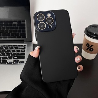 Đối với iphone 14 vỏ cứng bằng da mờ vỏ điện thoại cho iphone 11 12 13 14 15 pro max case ready all inclusive premium black hermes orange lens protection cover