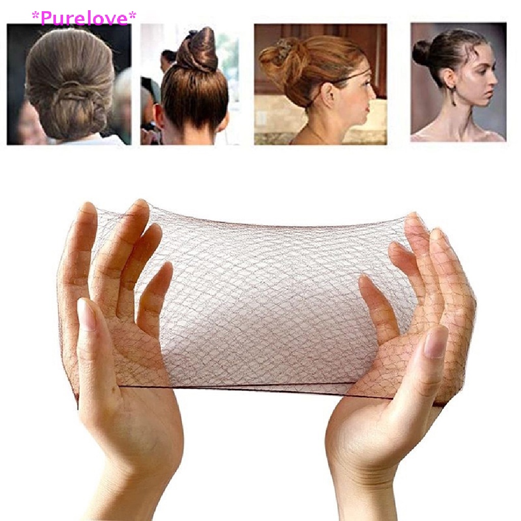 Set 50 Lưới Búi Tóc Co Giãn Màu Đen 30 / 50 / 60CM