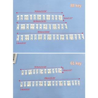 Miếng Dán Bàn Phím Đàn piano 88 61 Phím silicone