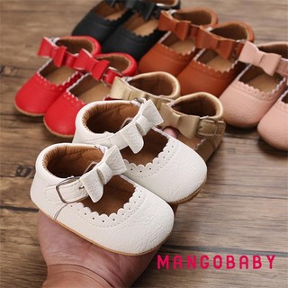 Mgg-autumn Giày Công Chúa Tập Đi, Phong Cách Ngọt Ngào Bé Gái Màu Nơ Ren Trang Trí Đế Mềm Chống Trơn Trượt Cho Trẻ Sơ Sinh Prewalker