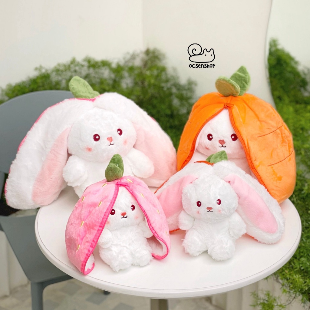 Thỏ bông cosplay trái cây