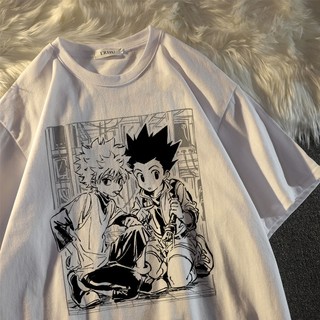 Áo Thun Unisex Y2k Hunter X Hunter In Killua Zoldyck Anime Áo Thun Nữ Tay Ngắn Manga