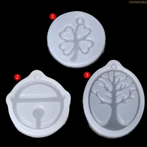 Khuôn Silicone Hình Cỏ Ba Lá Làm Móc Khóa DIY