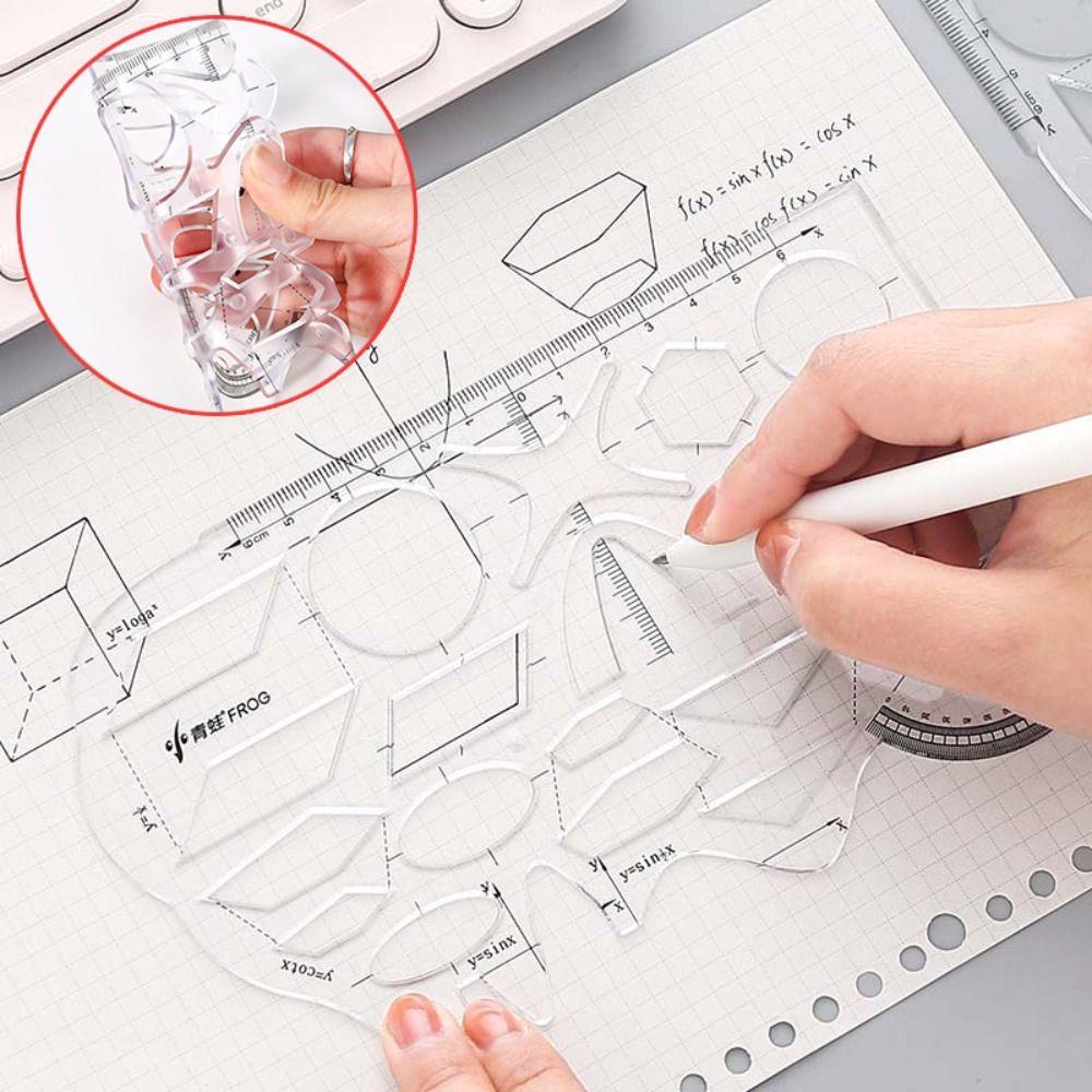 Thước TUYỆT VỜI Vẽ Hình Học Mềm Đồ Dùng Văn Phòng Học Sinh Hình Voi Toán Chức Năng Thước