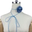 OXXGGKAO Vải Hoa Hồng Vòng Cổ Vải Hoa Hồng Choker Cà Vạt Vải Hoa Hồng Choker