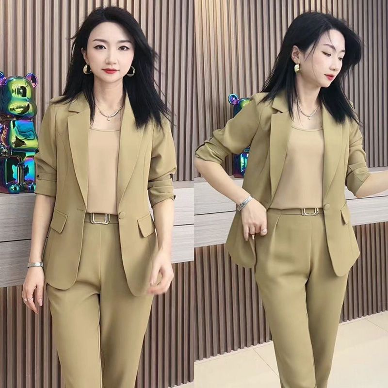 Set Áo Khoác Blazer + Quần Dài Thời Trang Cao Cấp Cho Nữ