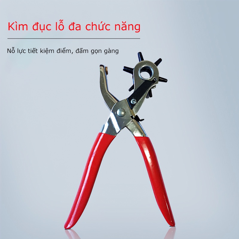 Kìm Bấm Lỗ Thắt Lưng,Dây Nịt,đồ Da Chuyên Dụng 6 Size