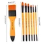 SA Sơn Bộ 7 Chiếc Tròn Mũi Nhọn Đầu Nylon Tóc Cho Acrylic Màu Nước Dầu Gouache Mặt Móng Tay Nghệ Thuật Tranh