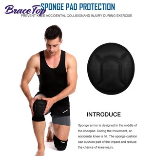 1 Cặp Đệm Bảo Vệ Đầu Gối Dày Dặn Chống Va Chạm Hỗ Trợ Chơi Bóng Rổ / Bóng Đá / Bóng Đá Dành Cho Nam Và Nữ