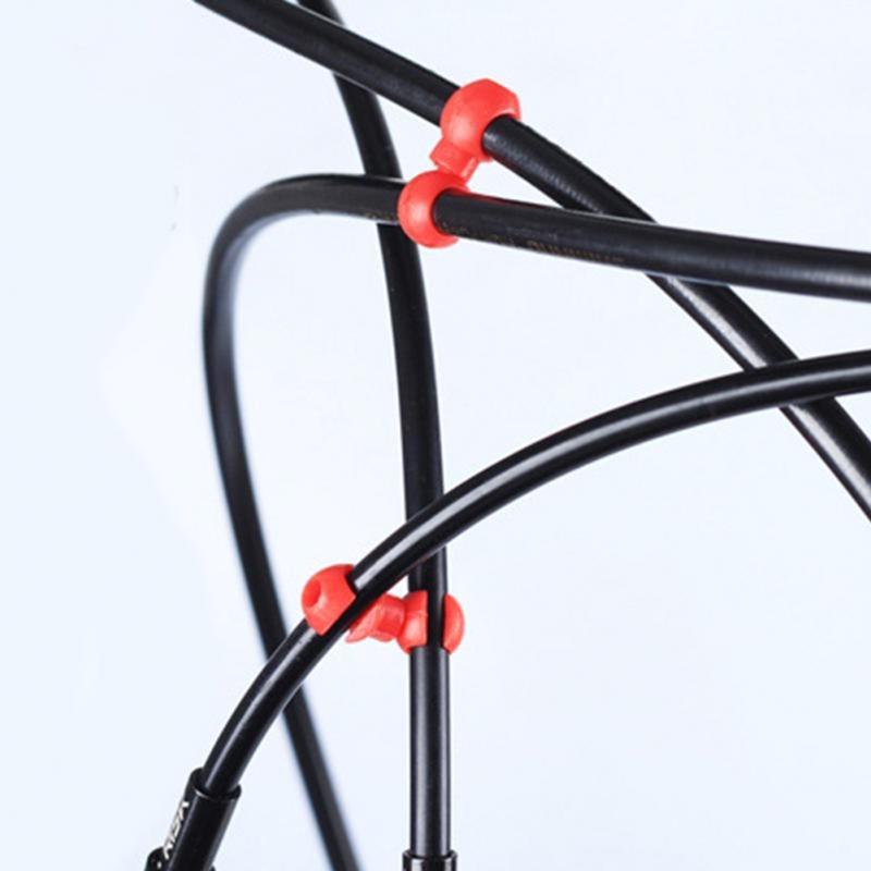 Pealike 20 Chiếc Xe Đạp Cáp Chốt Cố Định Giá Đỡ Xe Đạp Xoay Chữ S-Hook Kẹp Dây Phanh Khóa Cho Cáp Phanh Đường Bic