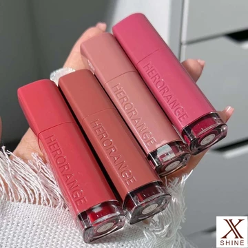 Son Kem Tint Bóng HERORANGE Bóng Thạch Căng Mọng Aqua Mirror Lip Glaze