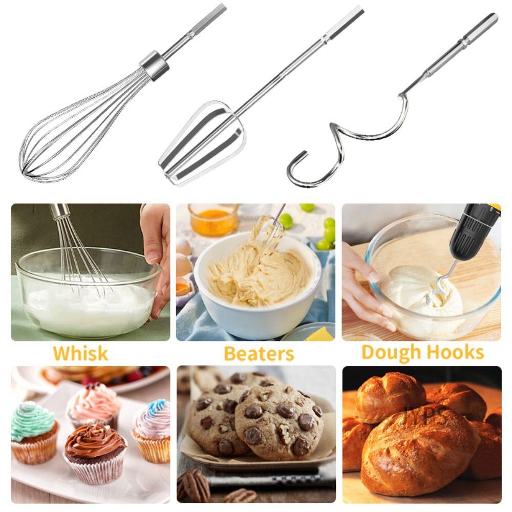 [Vận chuyển nhanh] Máy trộn đánh trứng NATURALHM, Dụng cụ làm bánh trứng có thể thay thế đa chức năng, Kem trộn đánh trứng bằng thép không gỉ bền đa năng