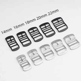 Khóa bằng thép không gỉ 304 cho dây đeo NATO Perlon Dây đeo đồng hồ Nylon ZULU Band Clasp 14mm 16mm 18mm 20mm 22mm Vòng đeo tay một mảnh Nút thắt lưng cổ tay