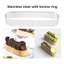 8 Chiếc Hình Bầu Dục Tartlet Khuôn Bạc Hình Bầu Dục Tartlet Khuôn Thép Không Gỉ Hình Bầu Dục Tartlet Khuôn Món Tráng Miệng Pháp Mousse Bánh Trái Cây Bánh Tart Nhẫn Quiche Khuôn Bánh, Thép Không Gỉ Tart Mousse Nhẫn