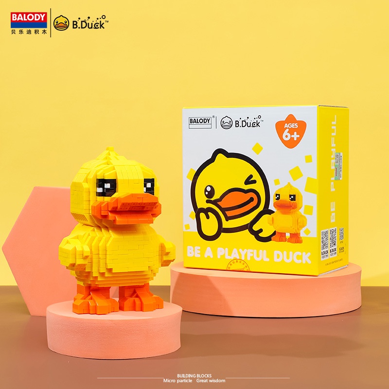 mini  lắp ráp mô hình bộ  đồ chơi cho bé trai Đồ Chơi Lắp Ráp Hình Chú Vịt Vàng Nhỏ Nhắn Dễ Thương Cho Bé