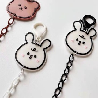 MEOWU Dây Đeo Khẩu Trang Mắt Kính Nhựa Dạng Xích Hot Trend Phong Cách Hàn Quốc Hình Gấu Thỏ