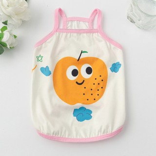 1 Bộ Đồ Họa Tiết Trái Cây / Trái Tim Thoáng Khí Thời Trang Mùa Hè Xinh Xắn Cho Thú Cưng