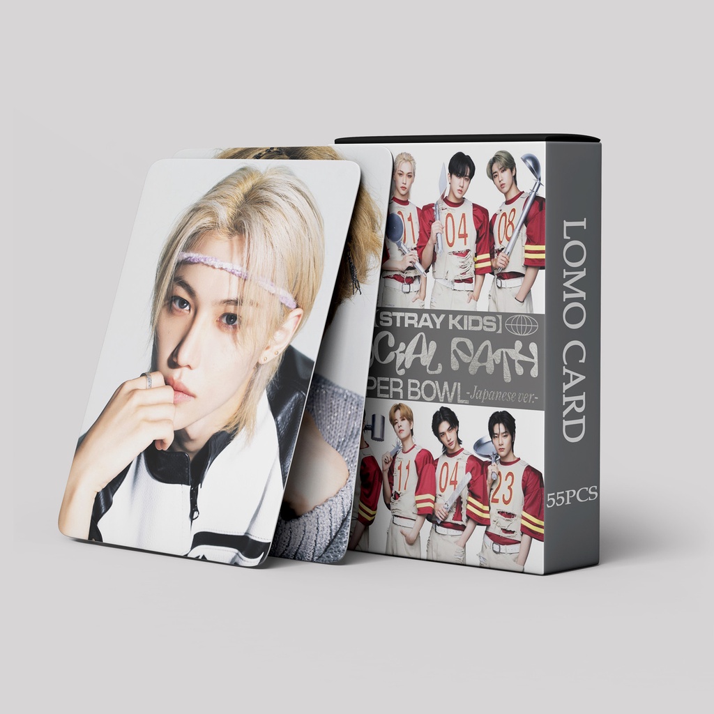 Linxx 55 chiếc stray kids social path album lomo card kpop photocards series bưu thiếp
