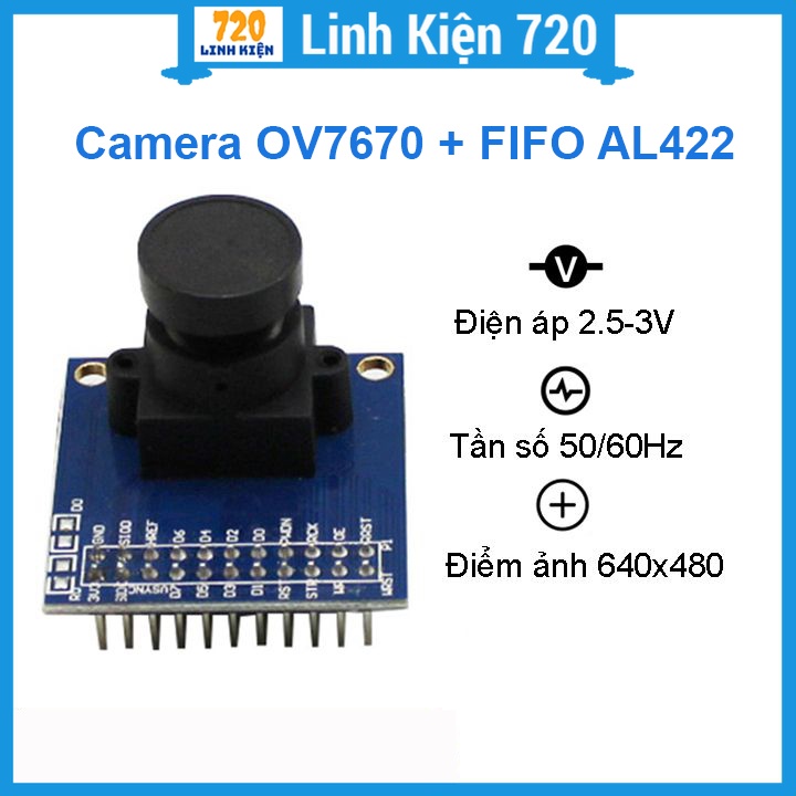 Module Camera 640x480 OV7670 cho Arduino + FIFO AL422 hỗ trợ cho màn ...