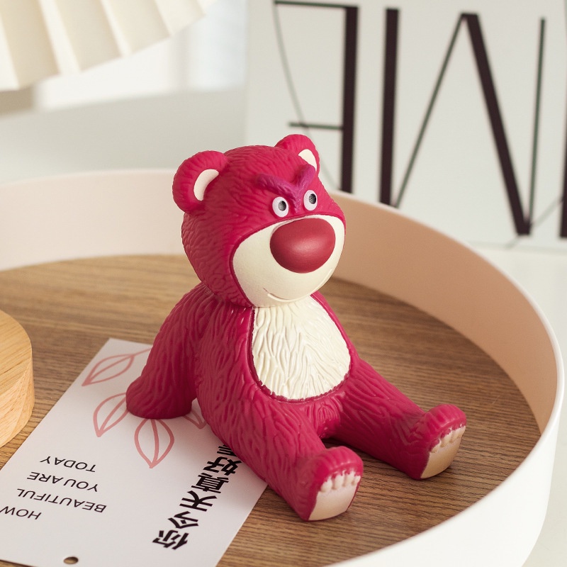 Phim hoạt hình gấu dâu giá đỡ điện thoại di động lotso máy tính bảng lười biếng đứng điện thoại hình búp bê