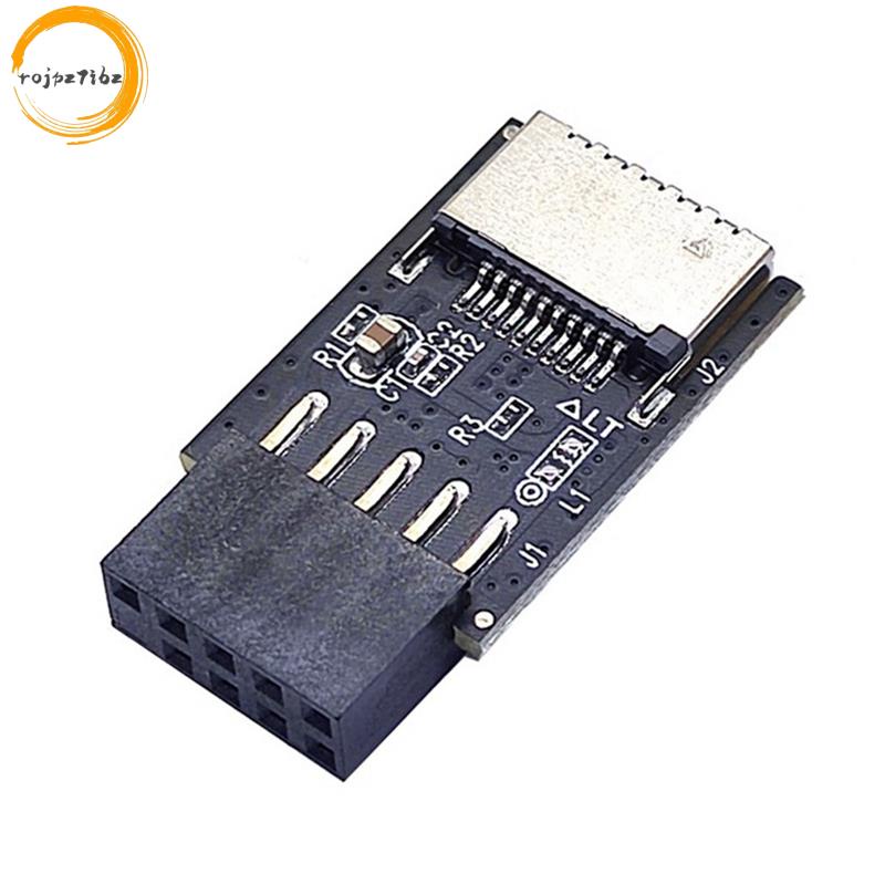 Bo mạch chủ USB2.0 9Pin sang TYPE-C A-KEY Bộ chuyển đổi đầu nối phía trước USB3.2 TYPE-E Bộ chuyển đổi tiêu đề giao diện