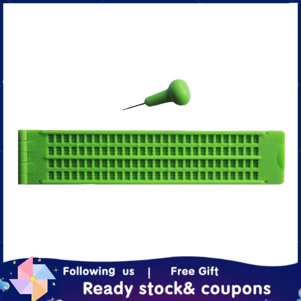 Xiyijia Braille Writing Slate Braille Learning Tool Convenient To Carry