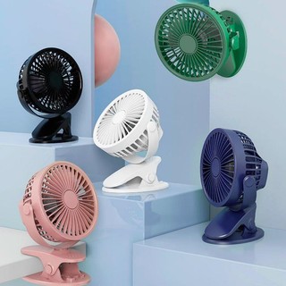 Quạt tích điện để bàn - Quạt kẹp xoay 720 ( kèm pin tích điện và dây sạc ) Q1