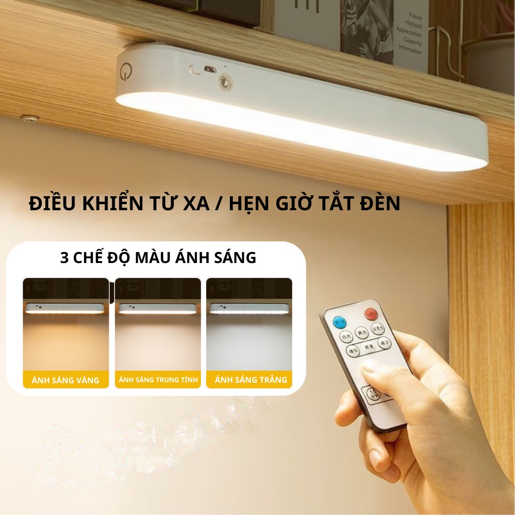 Đèn Học Led Bảo Vệ Mắt Tích Điện Có Remote , Đèn Led Cảm Ứng Chạm 3 Chế ...