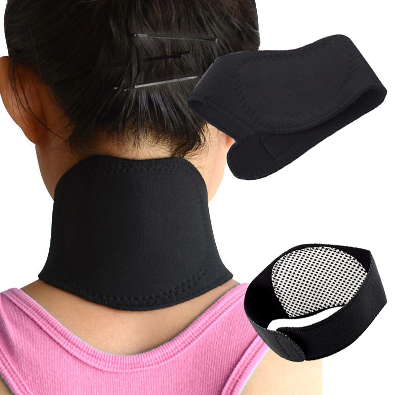1 Đai Quấn Cổ Tourmaline Tự Làm Nóng Hỗ Trợ Giảm Đau Đốt Sống Cổ Sự Bảo Vệ