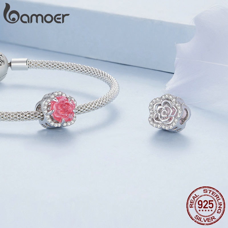BAMOER Vòng Tay BạC 925 Xỏ Hạt Thời Trang Dành Cho Nữ