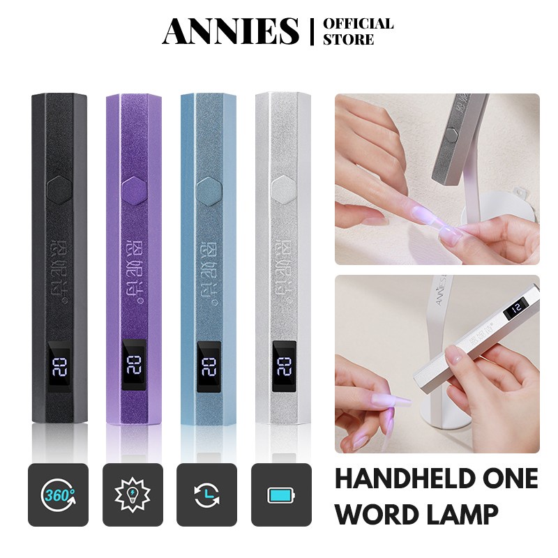 Ảnh ANNIES Đèn Hong Khô Sơn Móng Tay Nghệ Thuật Công Tắc Đôi Mới Với Màn Hình Hiển 1