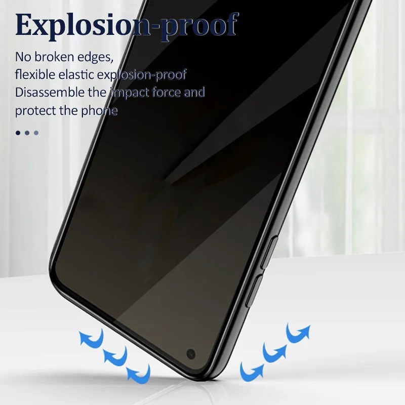 kính cường lực chống nhìn trộm chống bám vân tay dẻo Cho Redmi Note 14 13 12 12s 11 11T 11s 10 10s 9 9s 8 Pro+ CHINA Plus  4G 5G 2024