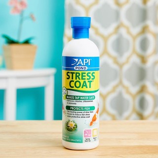 API Stress Coat Pond - Giảm stress, khử độc tố và tạo nhớt cho cá cảnh nước ngọt