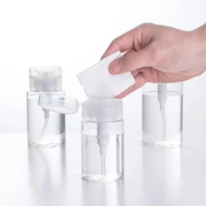 Lọ chiết nước tẩy trang / toner trong suốt có nút nhấn tiện lợi 100/200ML