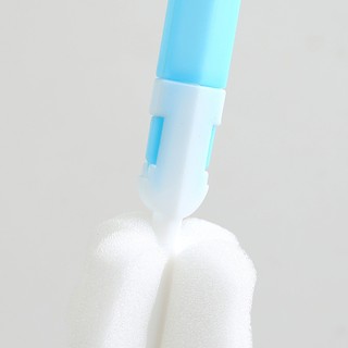 Dụng cụ cọ rửa cốc chén bình sữa bằng bọt biển nhiều màu sắc có thể tháo rời SUNNY DAY