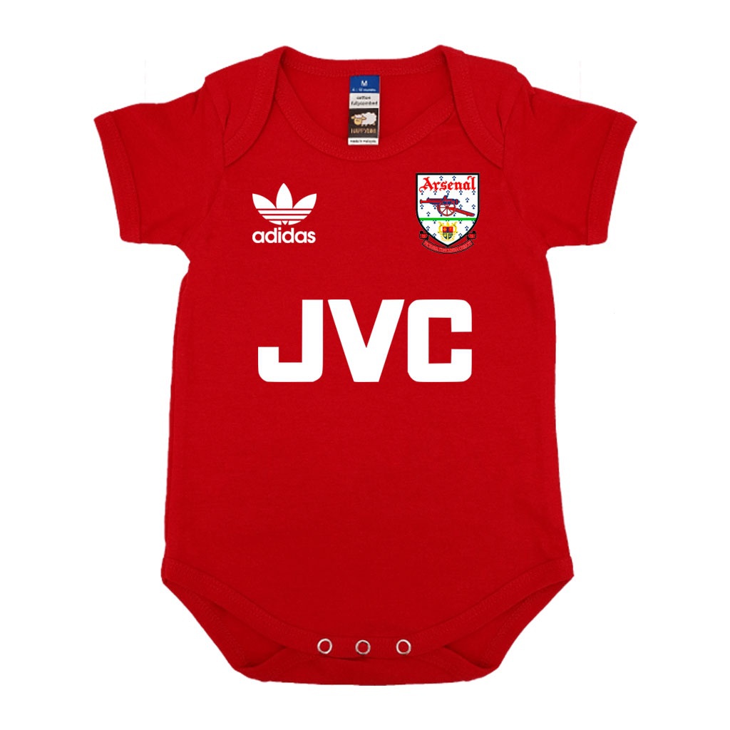 22-23 Áo liền quần bóng đá cho bé mùa giải mới Arsenall cho bé 0-12 tháng DURZ