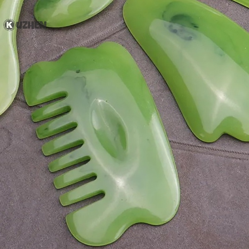 Kuzhen resin gua sha board massager face lifg tool beauty body spa comb hot