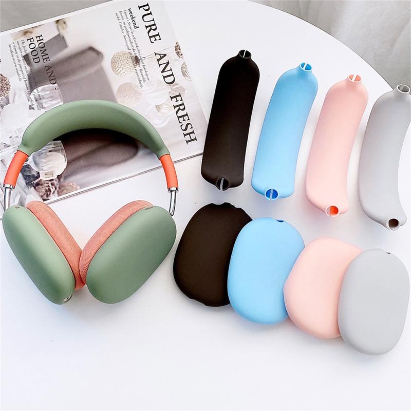 Mô tả Vỏ bọc bảo vệ tai nghe Air-pods Max bằng silicon chống sốc / trầy xước HDOORLINK - 1