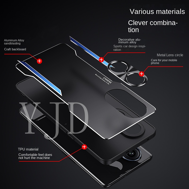 Ốp Điện Thoại Hợp Kim Nhôm Chống Sốc Toàn Diện Cho OPPO Reno8 T 5G