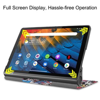 Bao Da PU Mỏng Nhẹ Kèm Giá Đỡ Đứng Thời Trang Sang Trọng Cho Lenovo Yoga YT-X705F YT-X705L 2019 Yoga Tab 5 10.1 inch