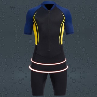 Bộ Đồ Bơi Lặn Tay Ngắn Khóa Kéo Trước Dày 1.5mm Chất Liệu Neoprene Cho Nam