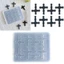 MỘT Silicon Rỗng Shaker Chất Làm Đầy Khuôn Quicksand Chất Liệu Làm Đầy Khuôn Nhựa Khuôn Silicon Thánh Giá Cho Trang Sức Maki