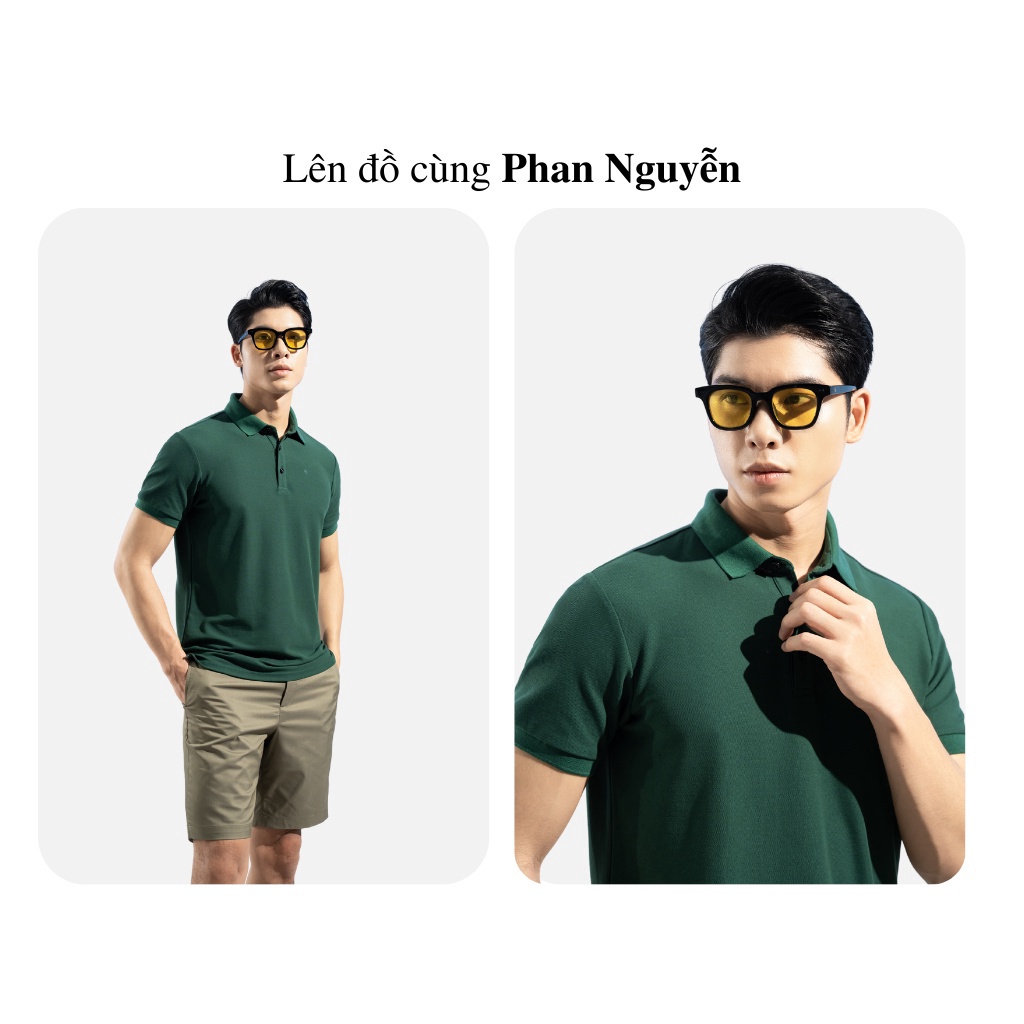 Mô tả Áo polo nam trơn cộc tay cao cấp Phan Nguyễn màu sắc basic, dễ phối, form ôm thoải mái APC.202-204 - 4