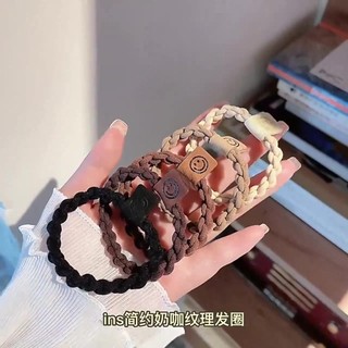 Dây Cột Tóc Co Giãn Hình Mặt Cười Dễ Thương Cho Bé Gái