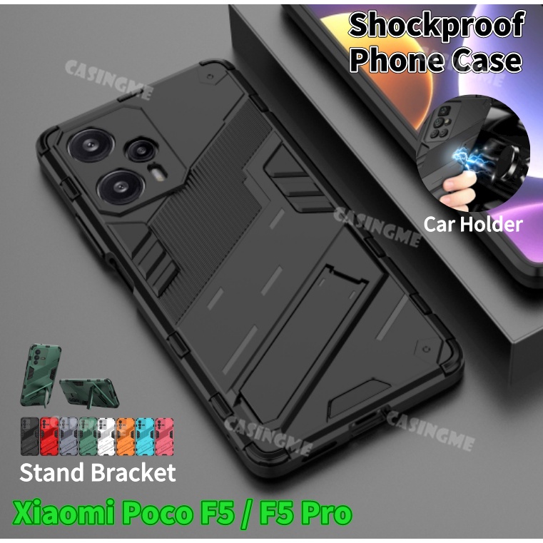 Ốp Điện Thoại Chống Sốc Xiaomi Poco F6 2023 Cho Xiaomi Poco F5 F5Pro 2023 Redmi Note12 Turbo PocoF5Pro 4G 5G Vỏ Bảo Vệ Giá Đỡ Giáp 3D Giá Đỡ Ốp Lưng Cứng