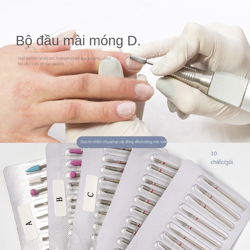 Đầu Mài Móng Bộ Dụng Cụ Đánh Bóng Móng Tay Phía Trước Thông Dụng Phong Cách Nga